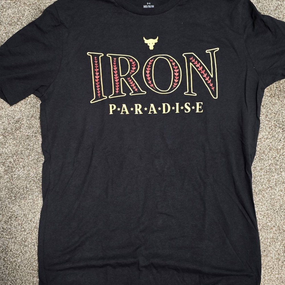 Under Armour Black Short Sleeve Tee Iron Paradise